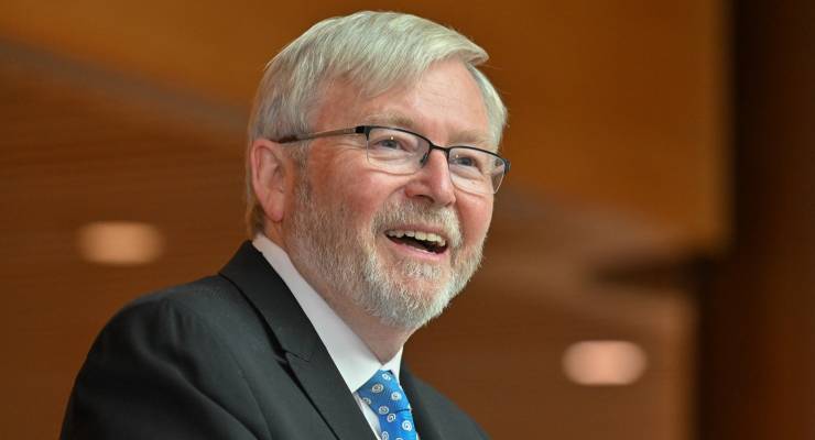 Australia’s Ambassador to the United States Kevin Rudd (Image: AAP/Mick Tsikas)