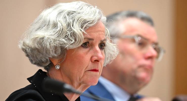 Secretary of the Department of Home Affairs Stephanie Foster (Image: AAP/Lukas Coch)