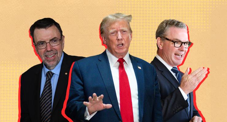 Greg Sheridan, Donald Trump and Christopher Pyne