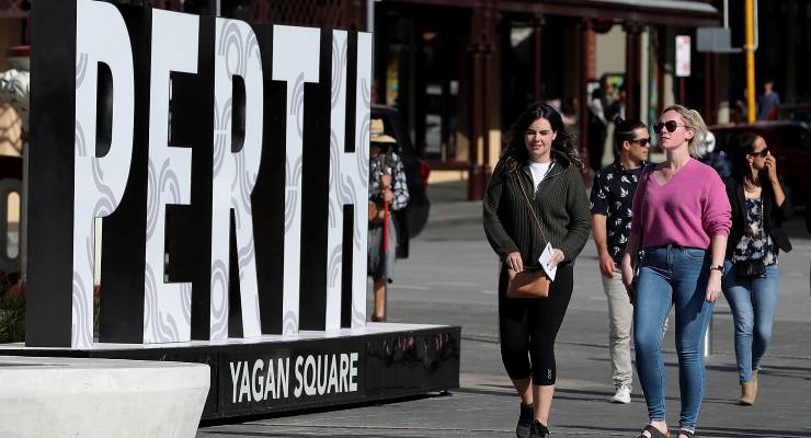 Perth's Yagan Square (Image: AAP/Richard Wainwright)