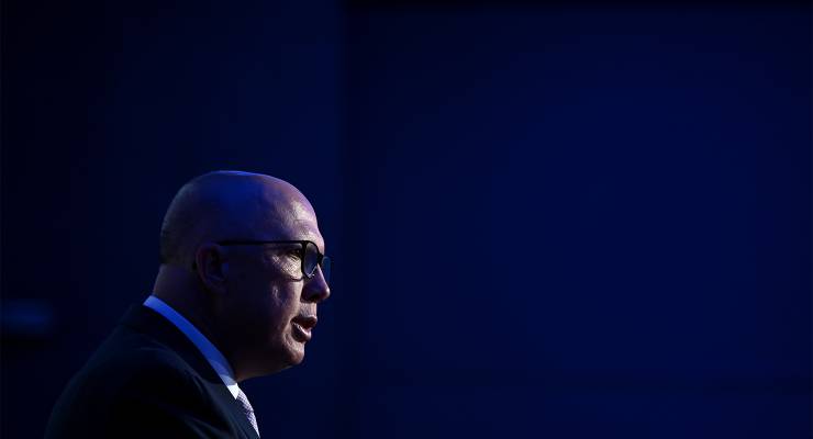 Opposition Leader Peter Dutton (Image: AAP/Bianca De Marchi)