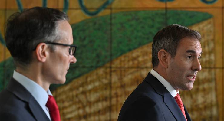 Assistant Minister for Competition Andrew Leigh and Treasurer Jim Chalmers (Image: AAP/Mick Tsikas)