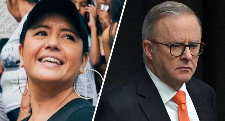 Australian aid worker Zomi Frankcom, killed in an Israeli airstrike in Gaza; Prime Minister Anthony Albanese (Images: Facebook/Supplied/AAP)